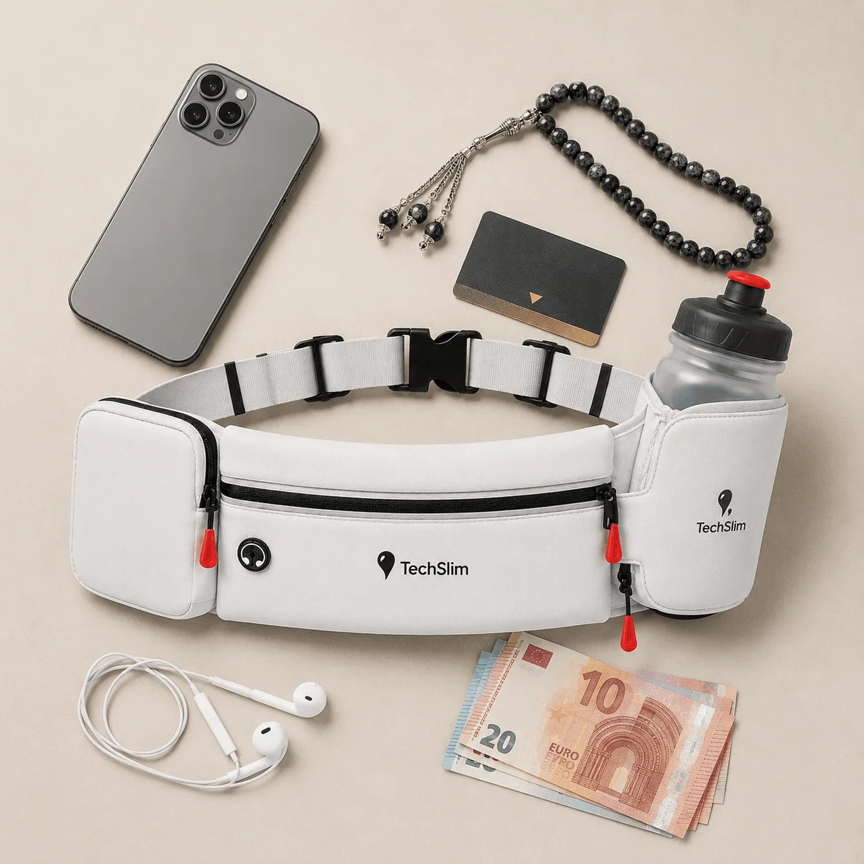 Ceinture Ihram TechSlim — Imperméable avec porte-bouteille