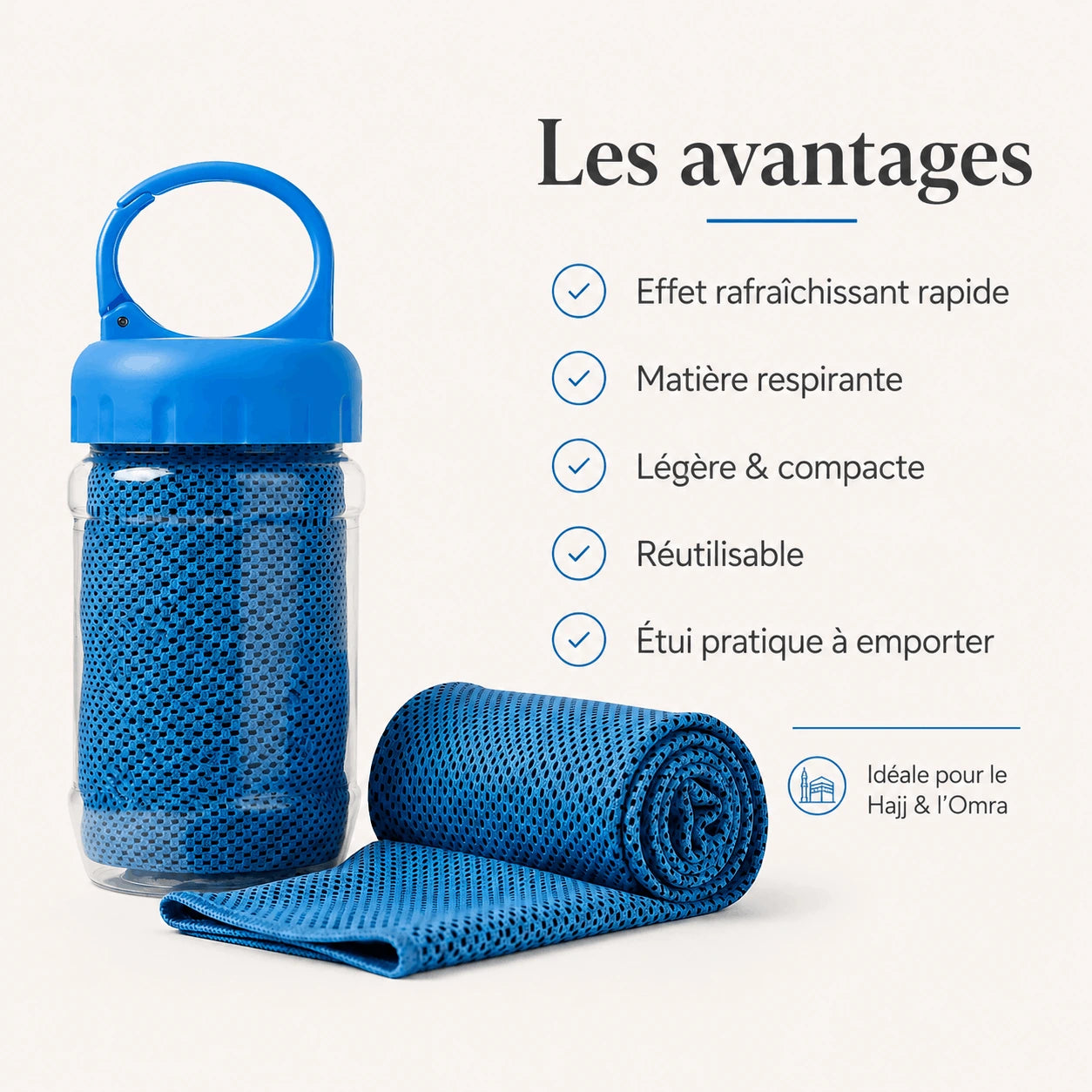 Serviette Rafraîchissante Hajj & Omra
