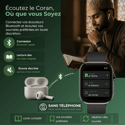 Montre Connectée Islamique TECHSLIM SWI2